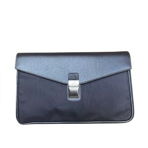 Dunhill Black Clutch with Wristlet NWOT